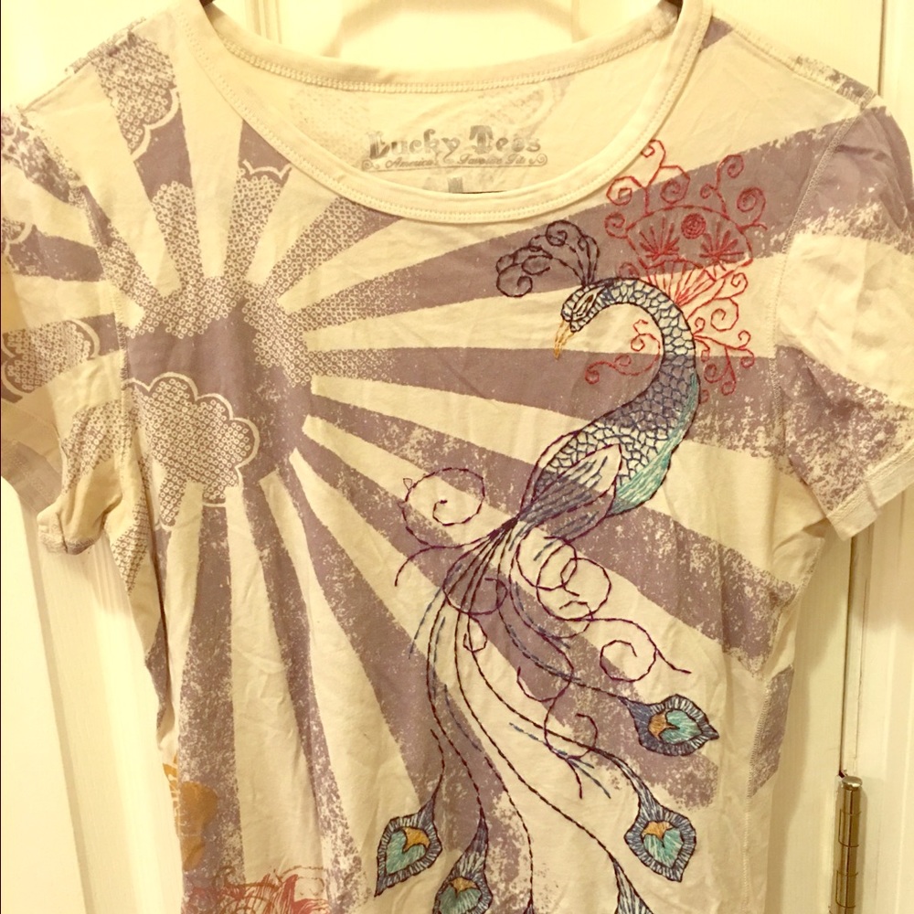 Embroidered Phoenix tee - M